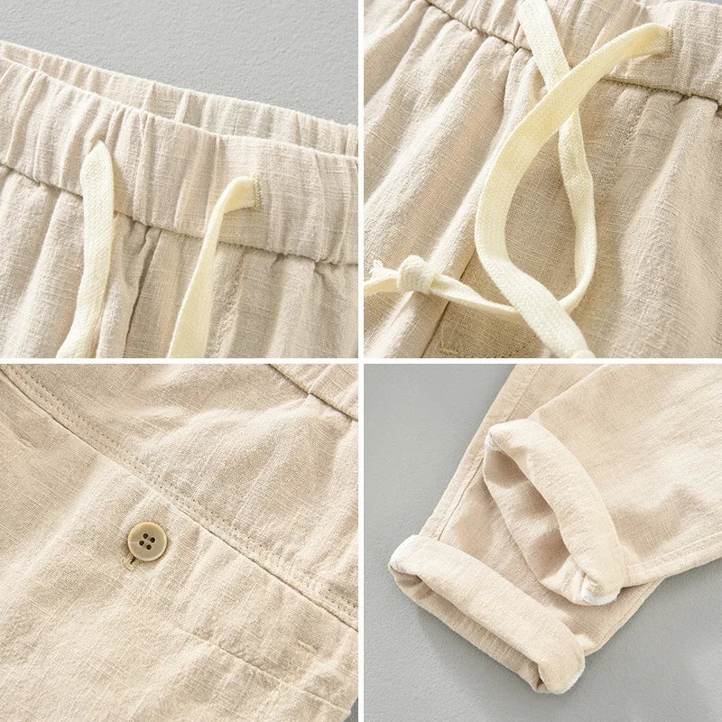 Men's Linen Trousers Rovino Verno