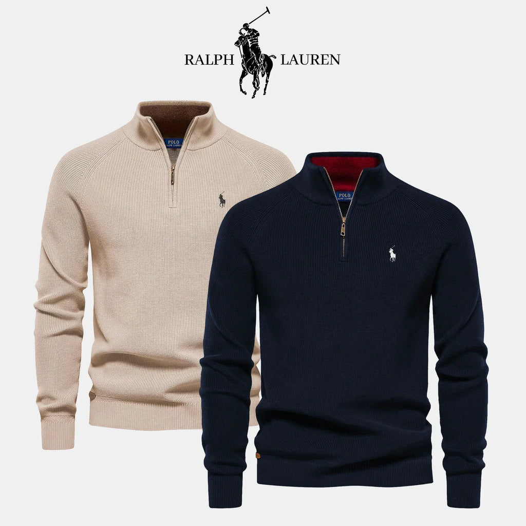BUY 1, GET 2 - R&L 1+1 Zip Neck Sweater (CLEARANCE) 01