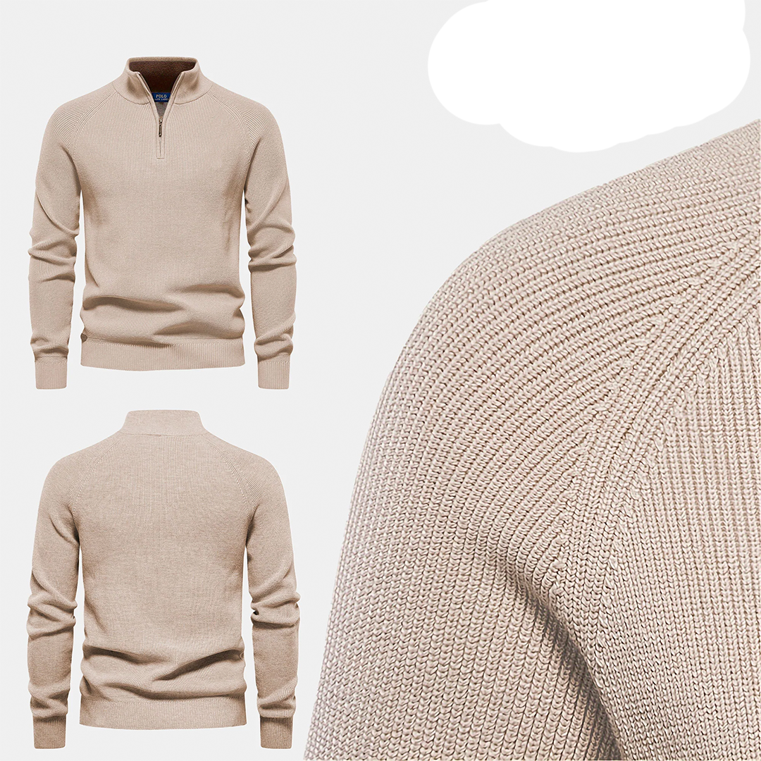 BUY 1, GET 2 - 1+1 Zip Neck Sweater (CLEARANCE)